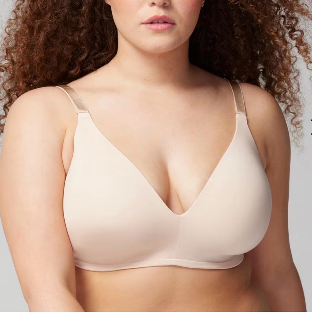 Soma Nude Wireless V-Neck T-Shirt Bra